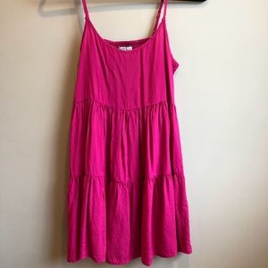 Pink shift dress
